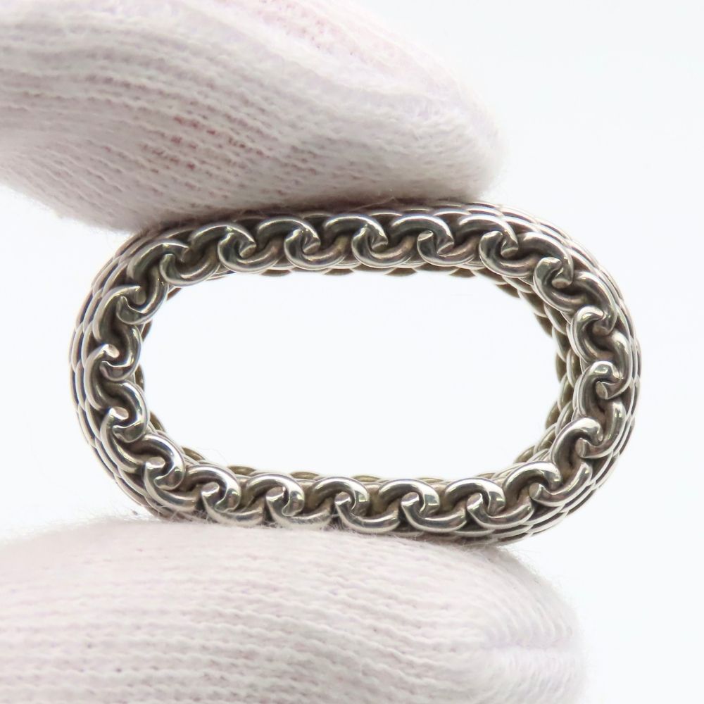 Tiffany & Co Ring Somerset 925 Sterling Silver Mesh — view 5