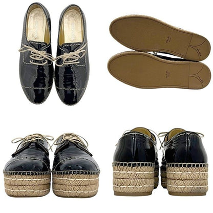 Prada Platform Espadrilles Black Shoes — view 2