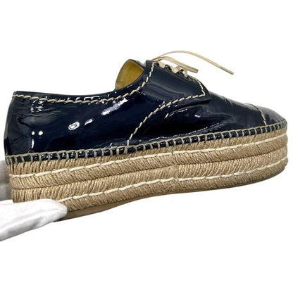 Prada Platform Espadrilles Black Shoes — view 6