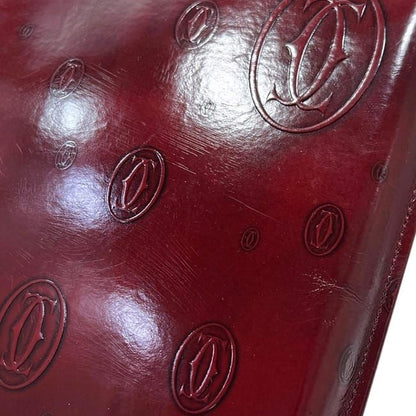 Cartier Handbag Bordeaux Red Happy Birthday Leather — view 5