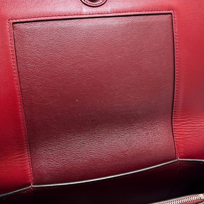 Celine Frame Shoulder Bag Red Navy Blue — view 6