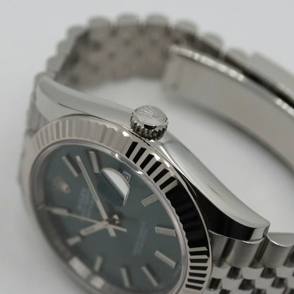 Rolex Datejust 41 Watch Jubilee Random Mint Green Polished — view 4