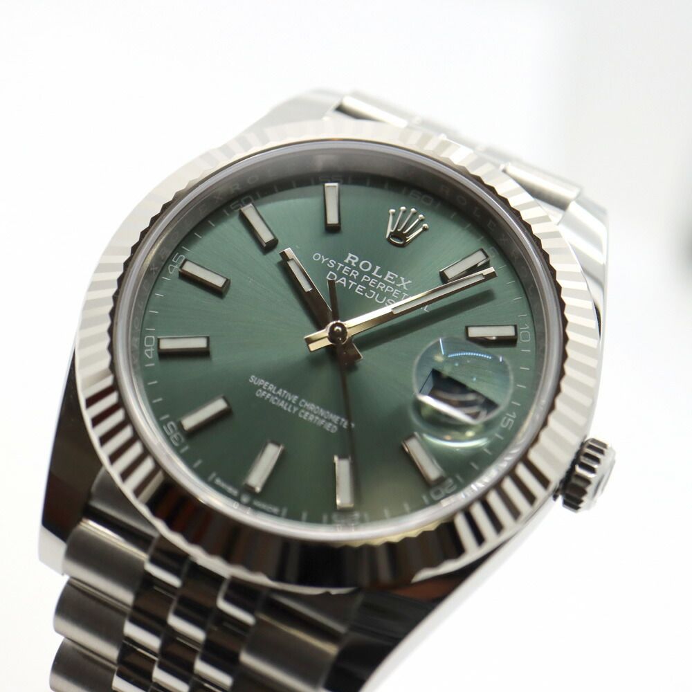 Rolex Datejust 41 Watch Jubilee Random Mint Green Polished — view 2