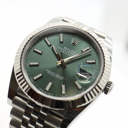 Rolex Datejust 41 Watch Jubilee Random Mint Green Polished — view 2