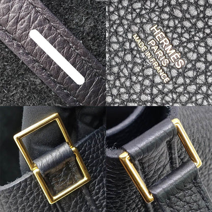 Hermes Picotin Lock MM Taurillon Clemence BK GD Handbag — view 7