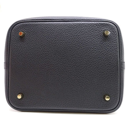 Hermes Picotin Lock MM Taurillon Clemence BK GD Handbag — view 4