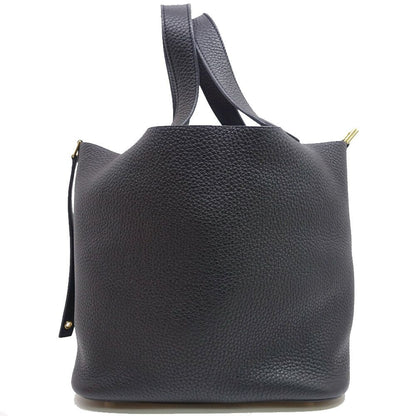 Hermes Picotin Lock MM Taurillon Clemence BK GD Handbag — view 2
