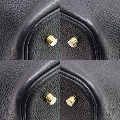 Hermes Picotin Lock MM Taurillon Clemence BK GD Handbag — view 5