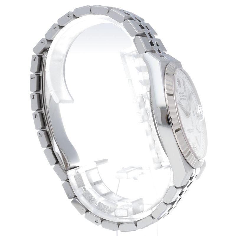 Rolex Land Watch Honeycomb Motif Box 18k White Gold SS — view 4