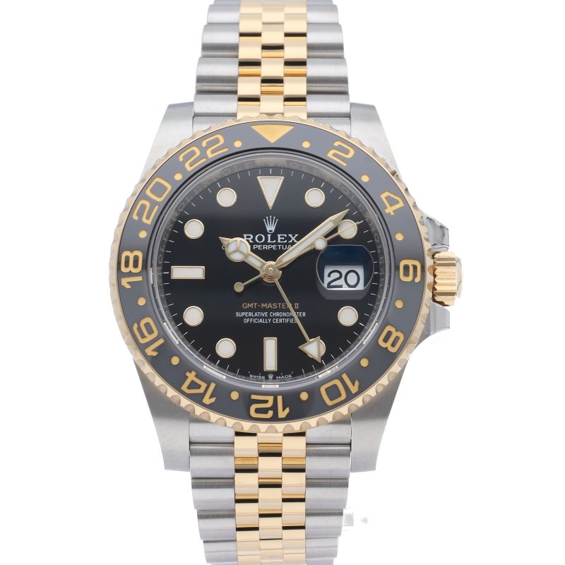 Rolex GMT Master 2 Watch Box 18k Yellow Gold SS Black — view 2