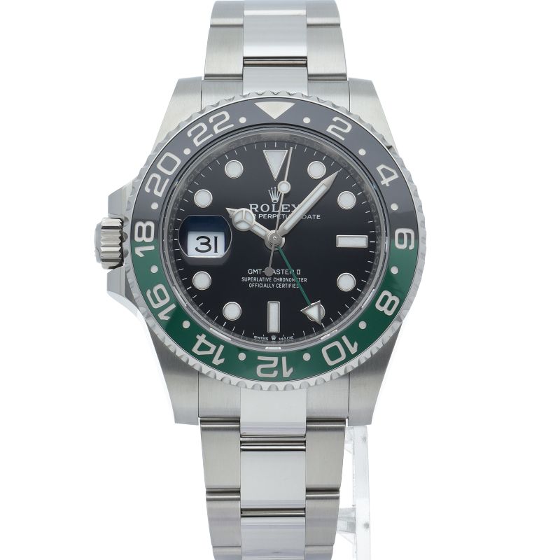 Rolex GMT Master 2 Watch Oyster Box SS Black — view 2