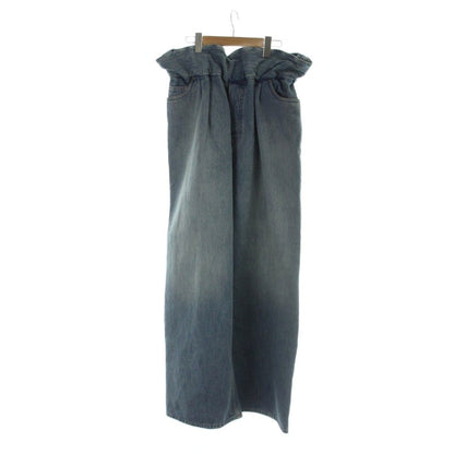 Loewe Denim Pants Flamenco Jeans Wide Frill Indigo