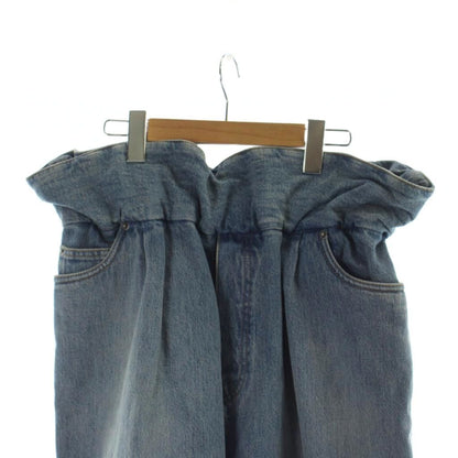 Loewe Denim Pants Flamenco Jeans Wide Frill Indigo — view 3