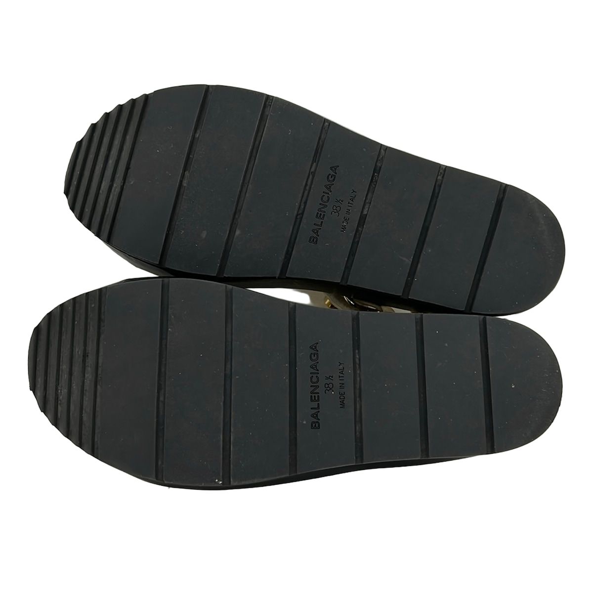 Balenciaga Sandals 38.5 White Studded Leather — view 4