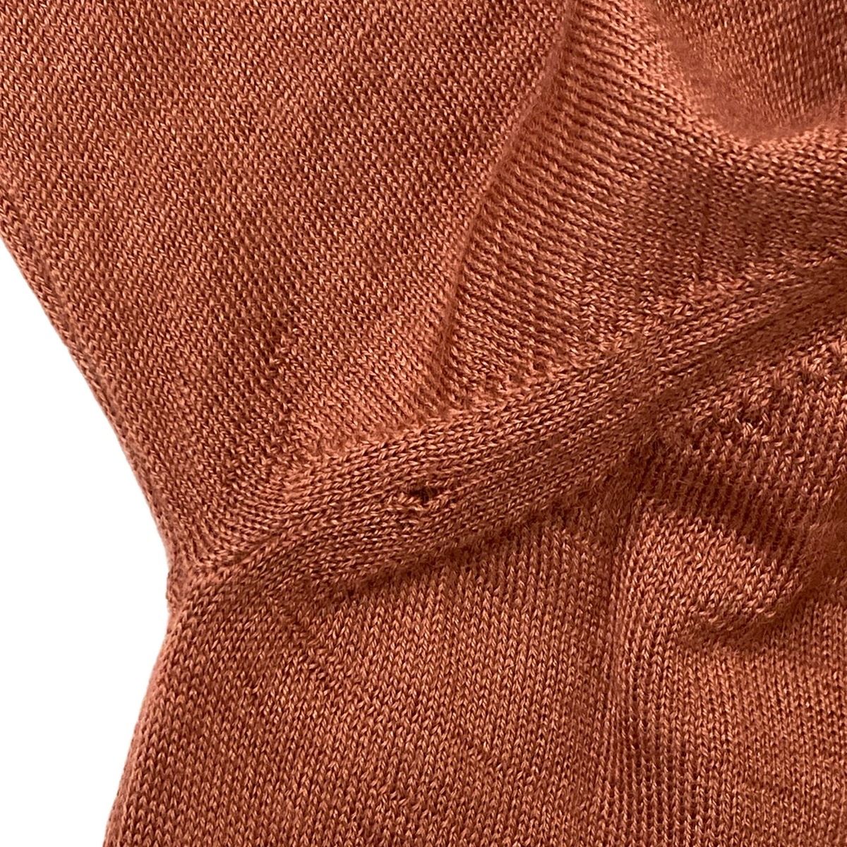 Brunello Cucinelli Long Sleeve Sweater 48 M Pink Light Gray Neck Cashmere Silk — view 6