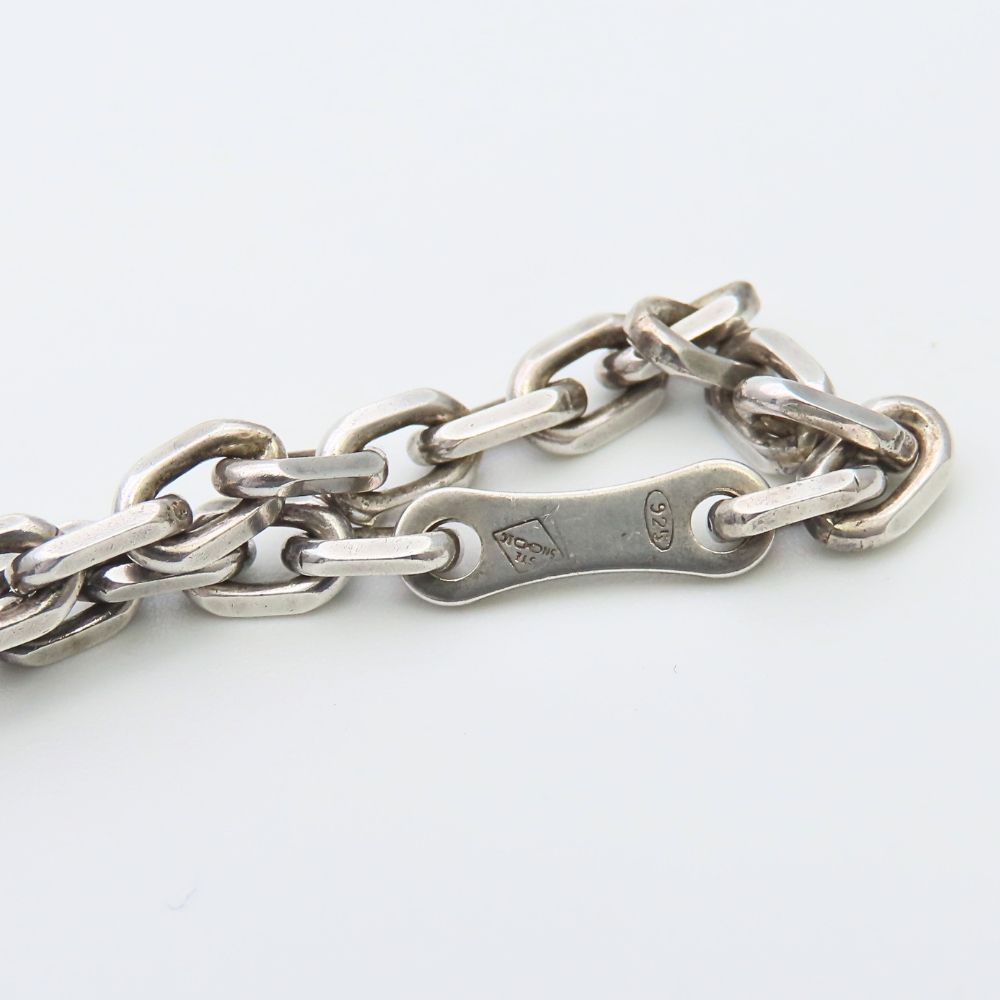Hermes Bag Charm Clover Leather 925 Sterling Silver Green Orange Key Holder — view 9