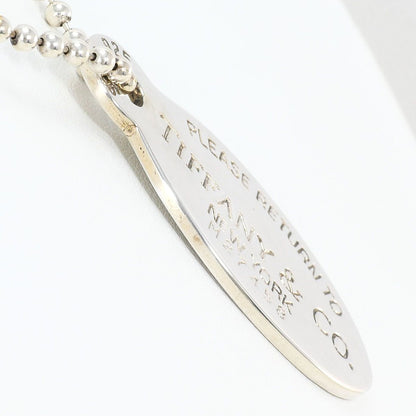 Tiffany & Co Return to Oval Long 925 Sterling Silver Necklace 90 cm — view 2