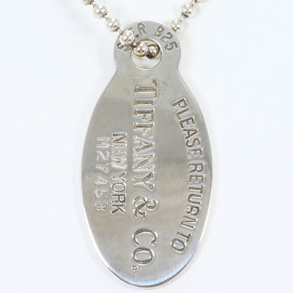 Tiffany & Co Return to Oval Long 925 Sterling Silver Necklace 90 cm