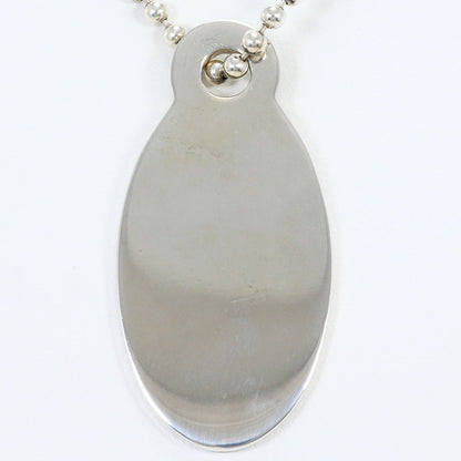 Tiffany & Co Return to Oval Long 925 Sterling Silver Necklace 90 cm — view 3