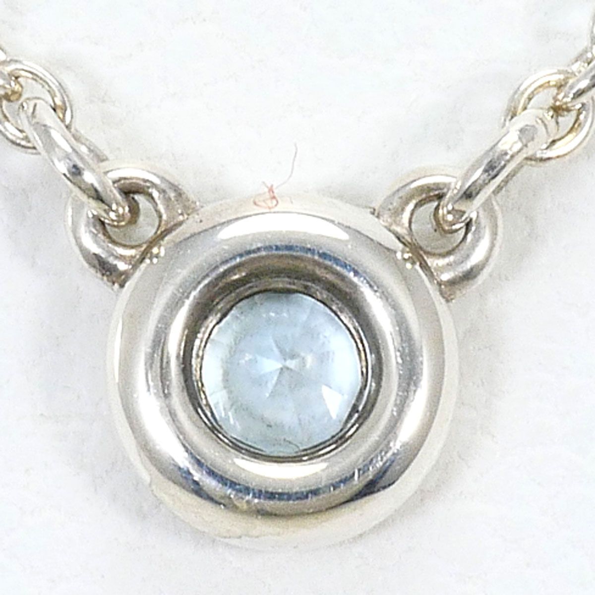 Tiffany & Co by the Yard 925 Sterling Silver Necklace Aquamarine 41 cm — view 3