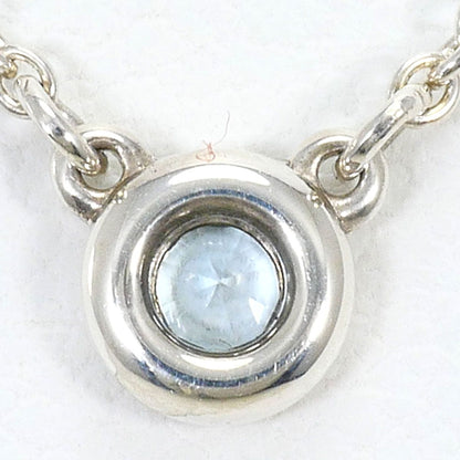 Tiffany & Co by the Yard 925 Sterling Silver Necklace Aquamarine 41 cm — view 3