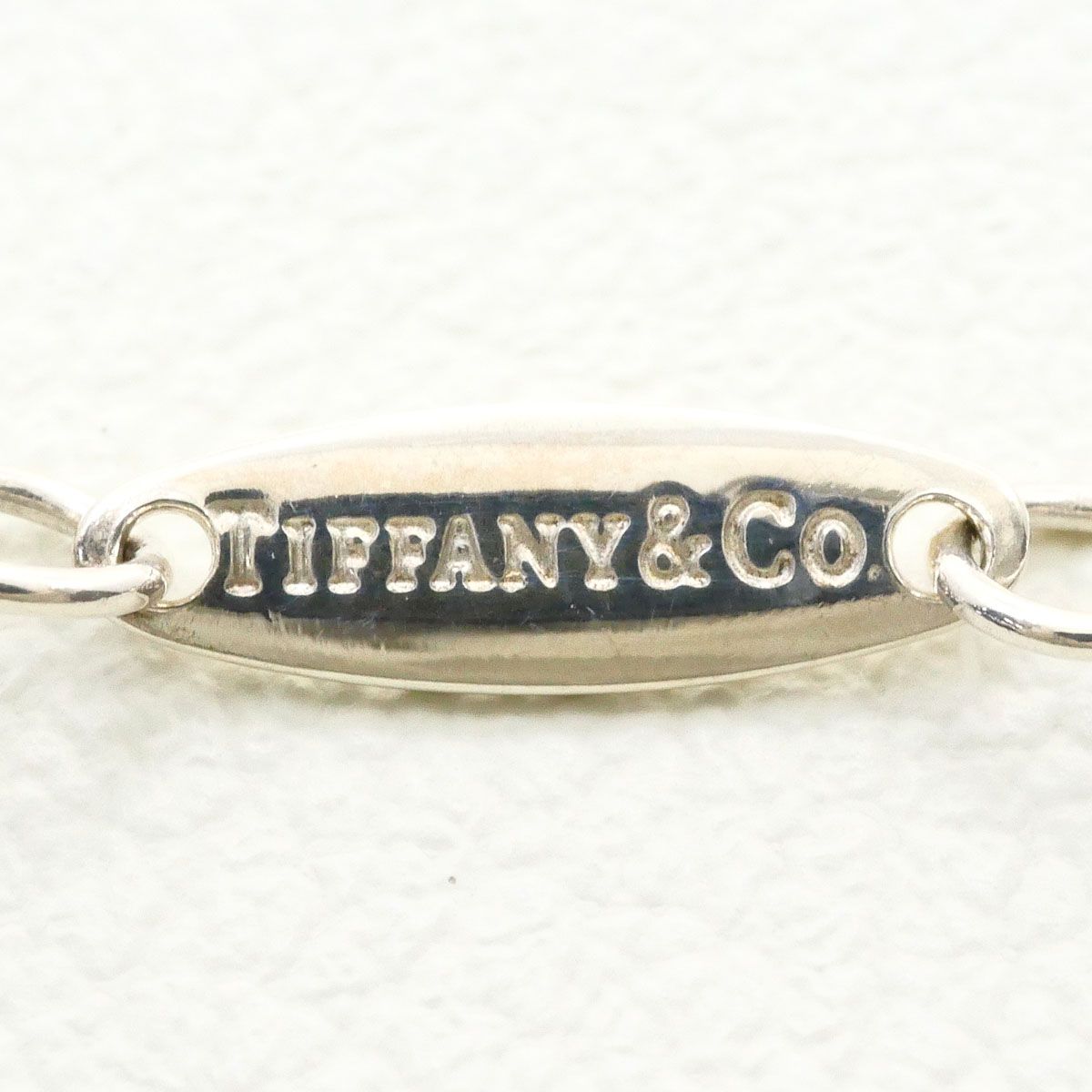 Tiffany & Co by the Yard 925 Sterling Silver Necklace Aquamarine 41 cm — view 4