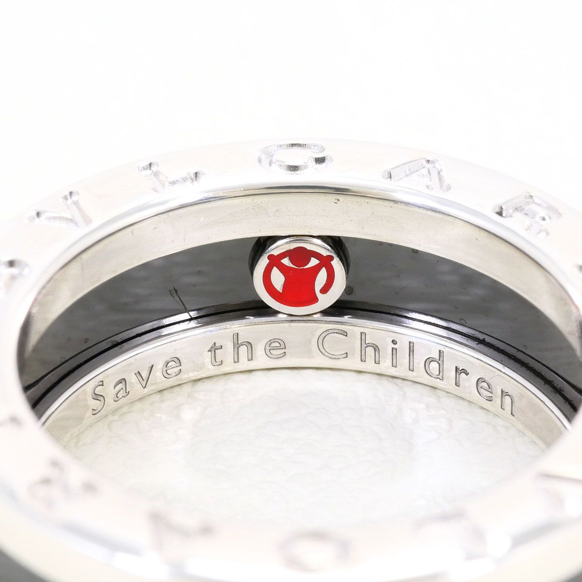 Bvlgari Save the Children 925 Sterling Silver Ceramic Ring — view 6