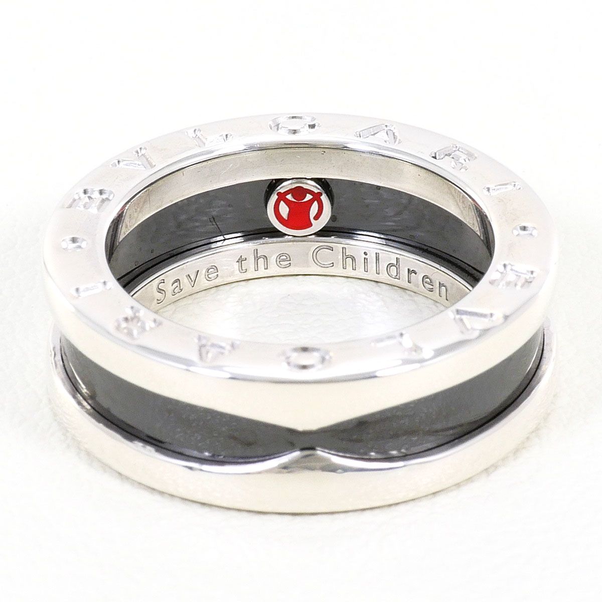 Bvlgari Save the Children 925 Sterling Silver Ceramic Ring — view 3