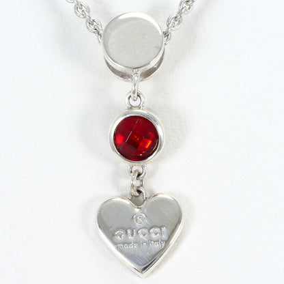 Gucci 925 Sterling Silver Necklace Red Topaz 41 cm — view 3