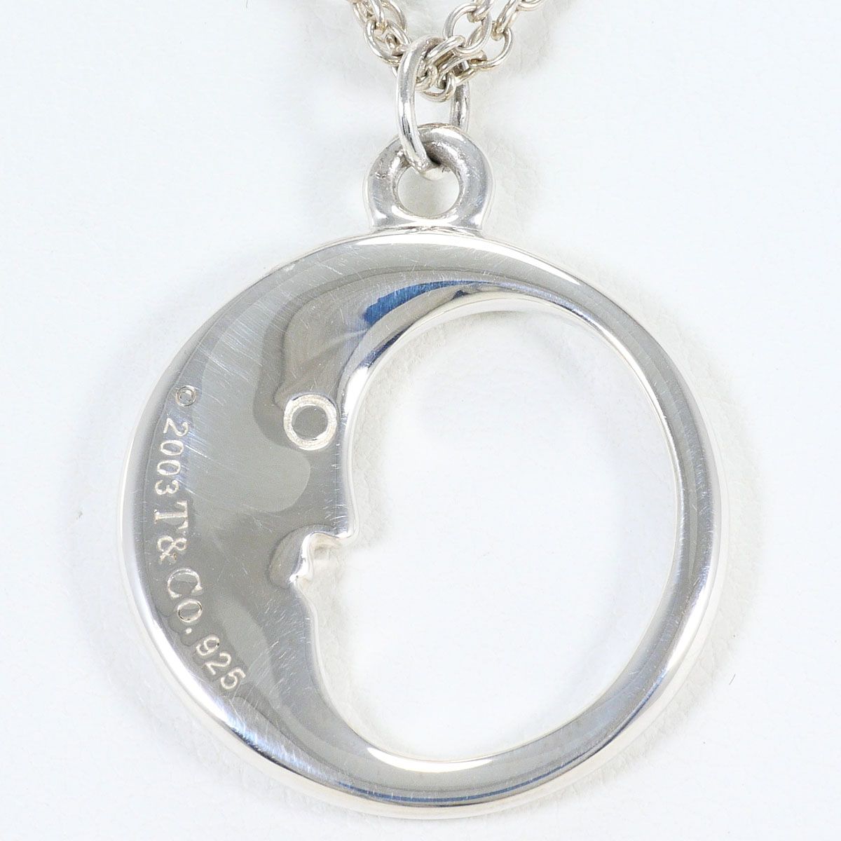 Tiffany & Co Man in the Moon 925 Sterling Silver Necklace 42 cm — view 3