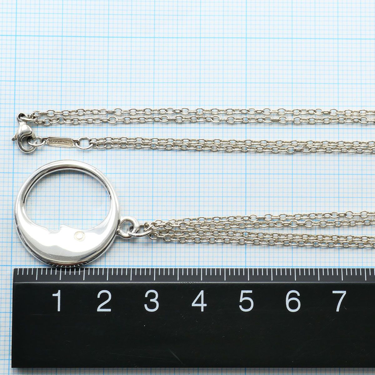 Tiffany & Co Man in the Moon 925 Sterling Silver Necklace 42 cm — view 5