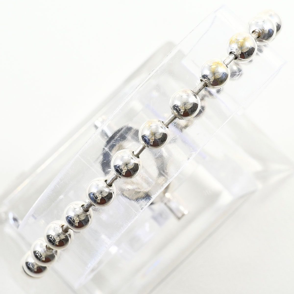 Gucci Ball Chain 925 Sterling Silver Bracelet 16.5 cm — view 2