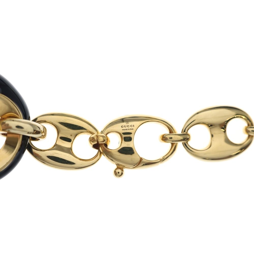 Gucci Marina Chain Necklace Black Gold — view 5