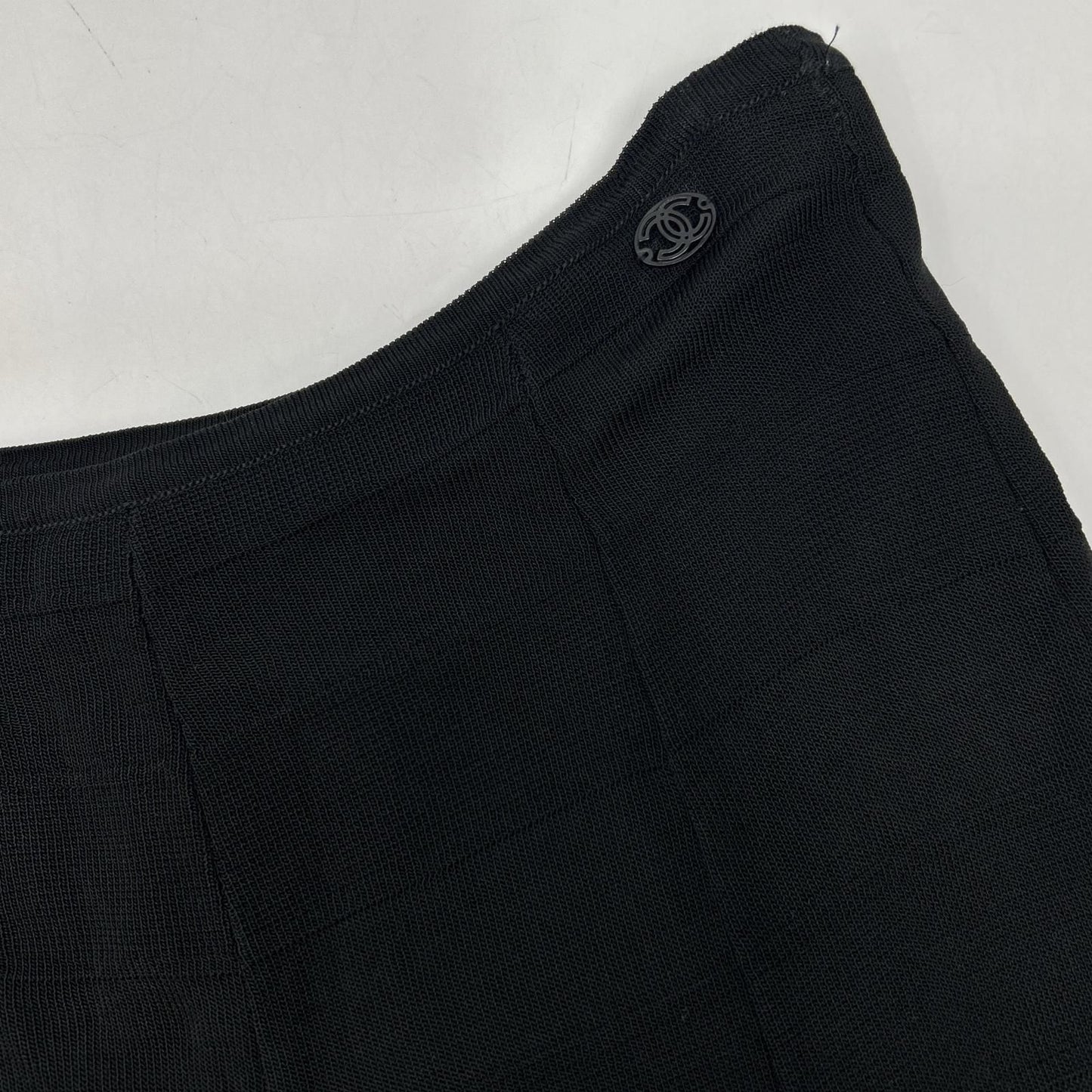 Chanel Black Rayon Skirt 38 — view 9