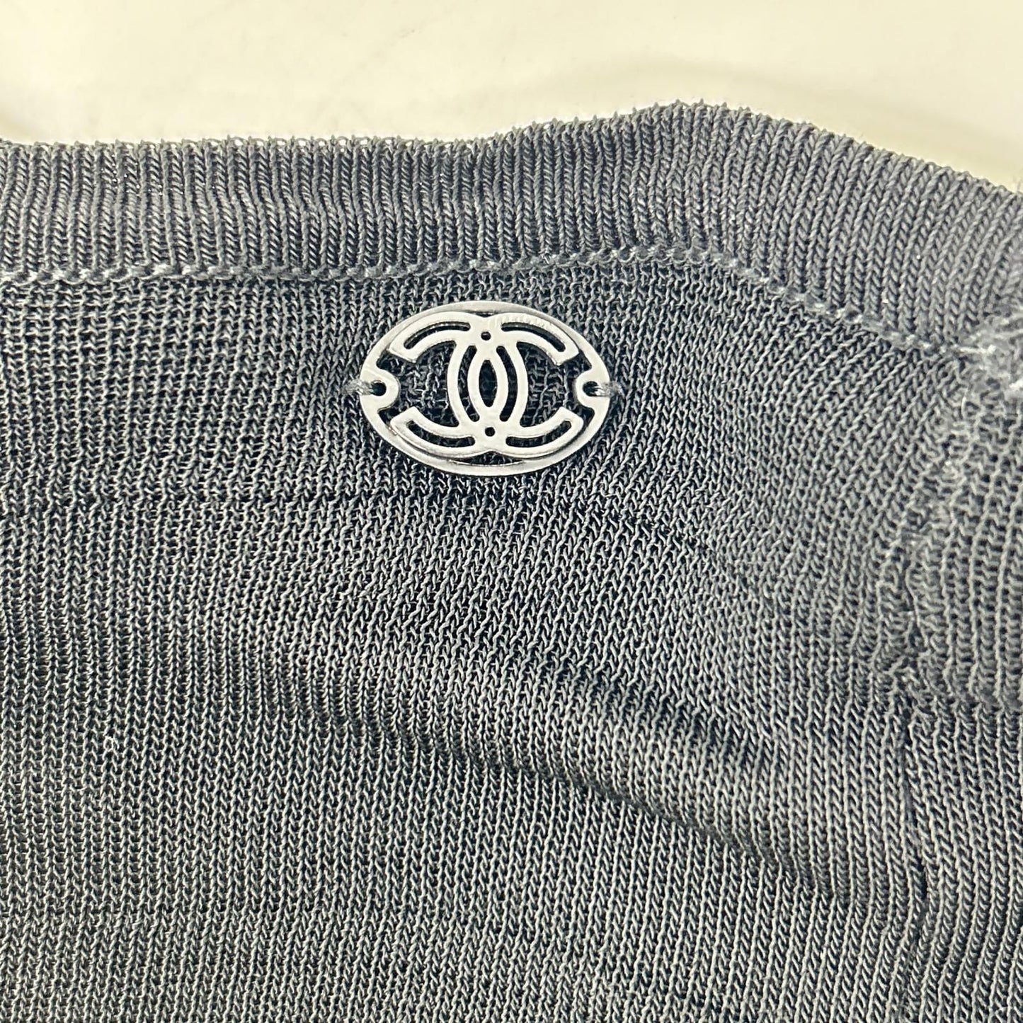 Chanel Black Rayon Skirt 38 — view 7