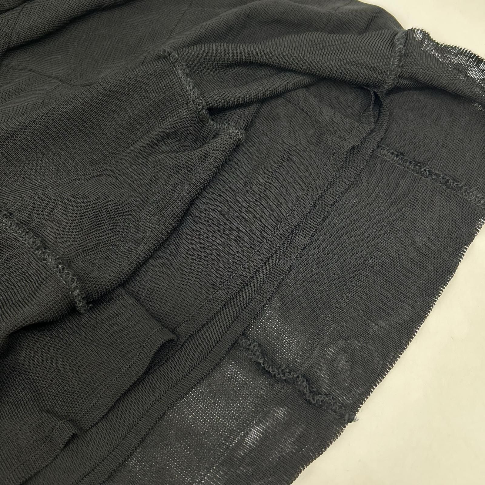 Chanel Black Rayon Skirt 38 — view 8
