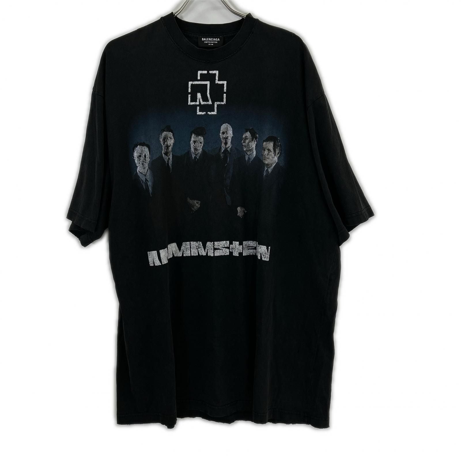 Balenciaga Xrammstein Distressed Short Sleeve T-Shirt
