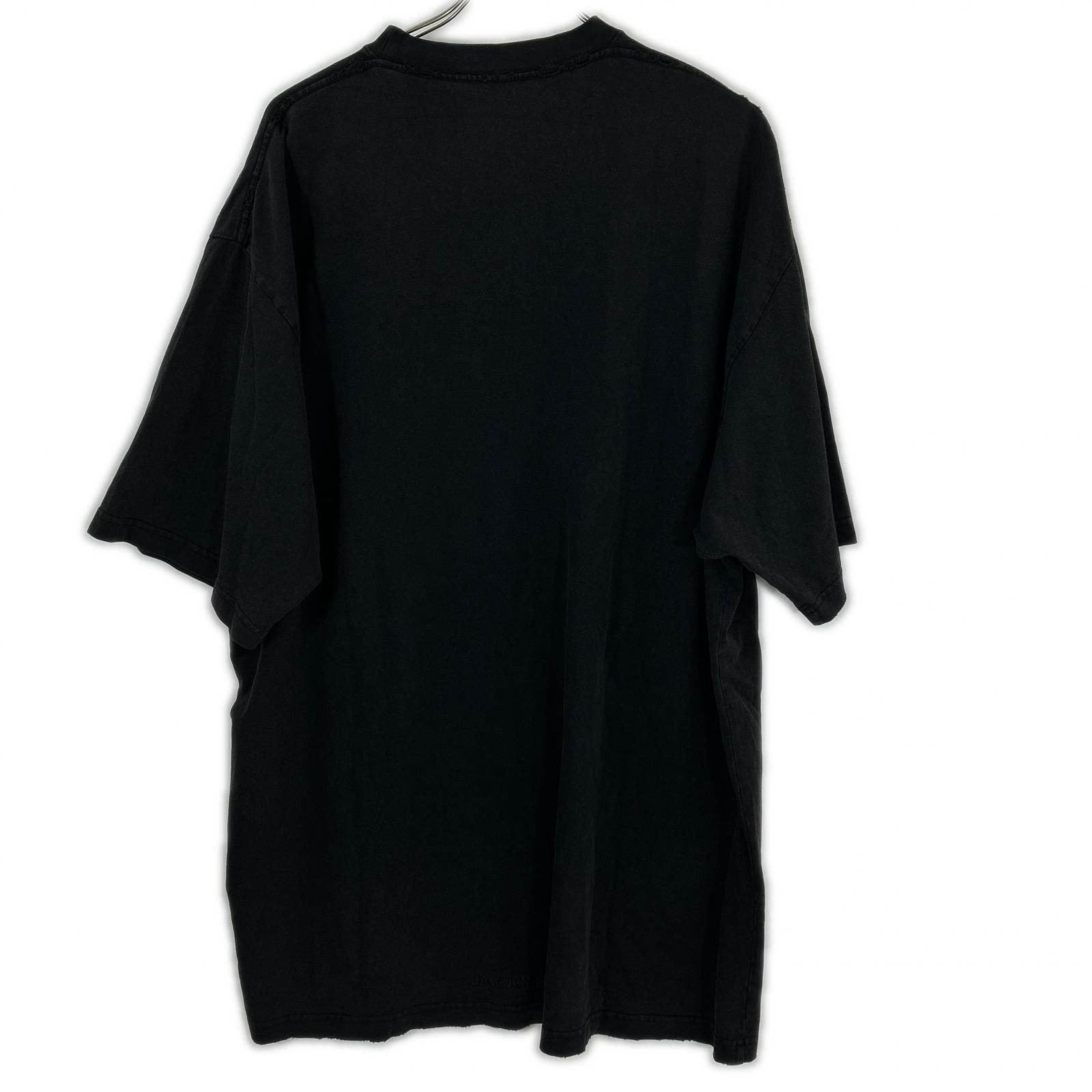 Balenciaga Xrammstein Distressed Short Sleeve T-Shirt — view 2