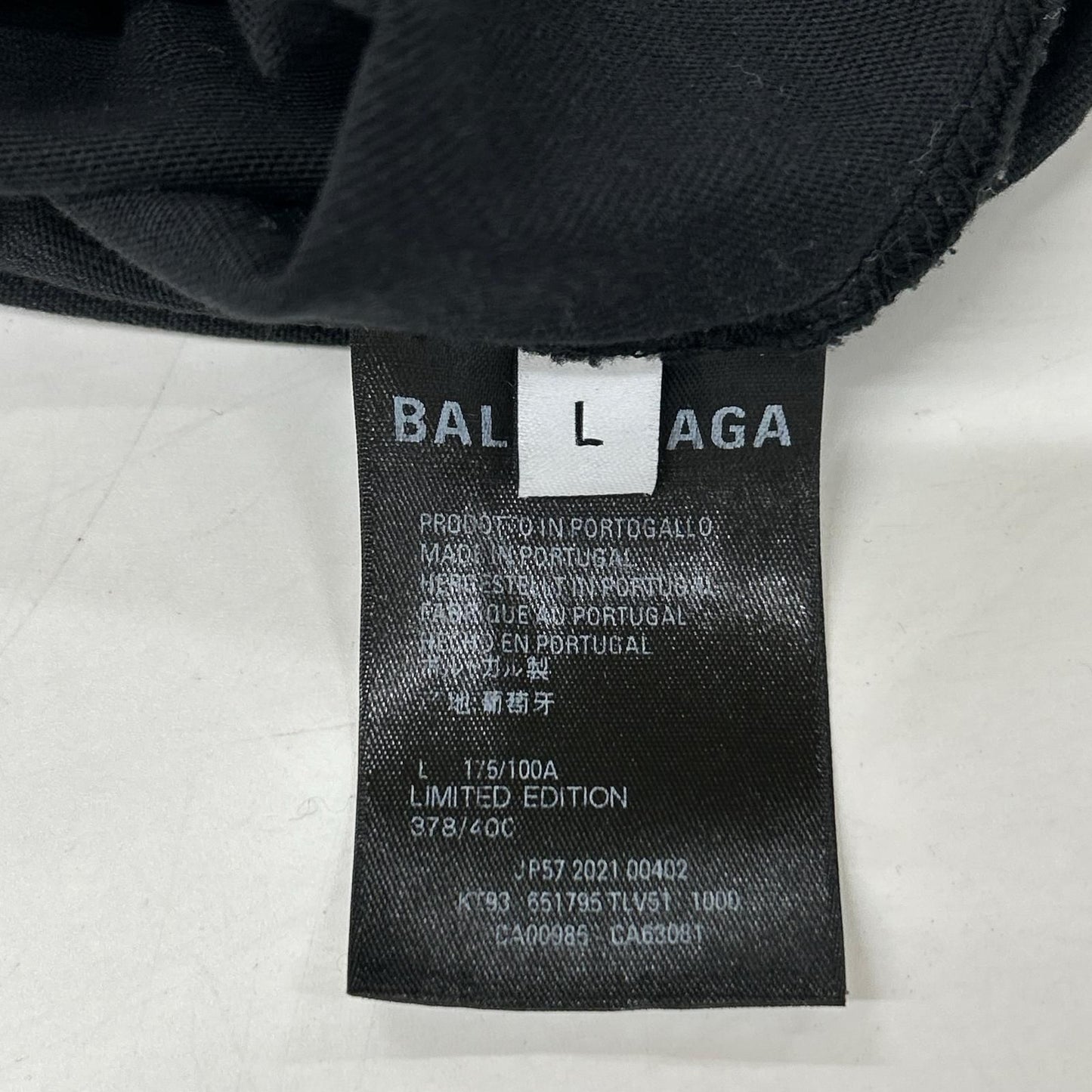 Balenciaga Xrammstein Distressed Short Sleeve T-Shirt — view 4