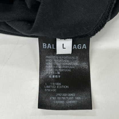 Balenciaga Xrammstein Distressed Short Sleeve T-Shirt — view 4
