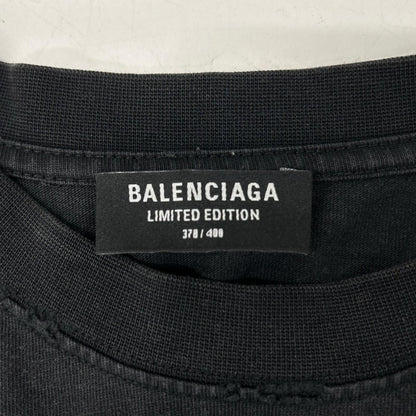 Balenciaga Xrammstein Distressed Short Sleeve T-Shirt — view 3