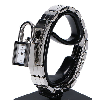 Hermes Kelly Watch Mini Spark Ring White Lacquer Dial Quartz — view 3