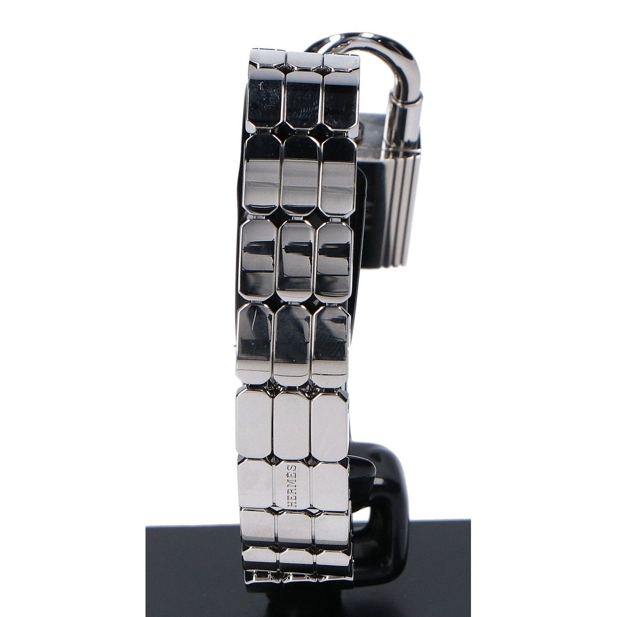 Hermes Kelly Watch Mini Spark Ring White Lacquer Dial Quartz — view 4