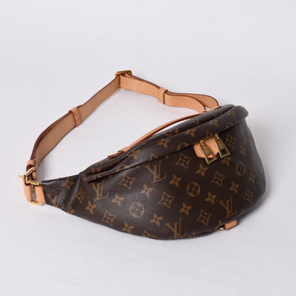 Louis Vuitton Bum Bag MM Brown Monogram Canvas Leather Gold — view 3