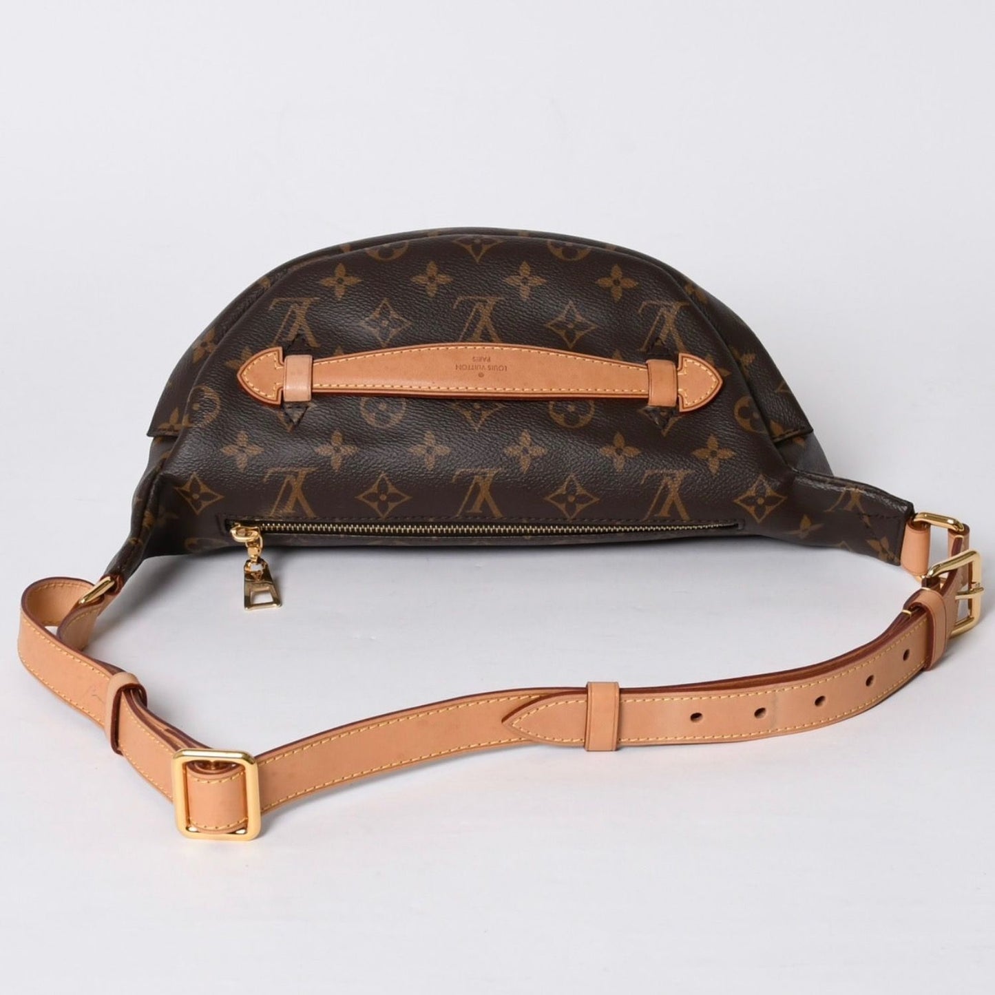Louis Vuitton Bum Bag MM Brown Monogram Canvas Leather Gold — view 2