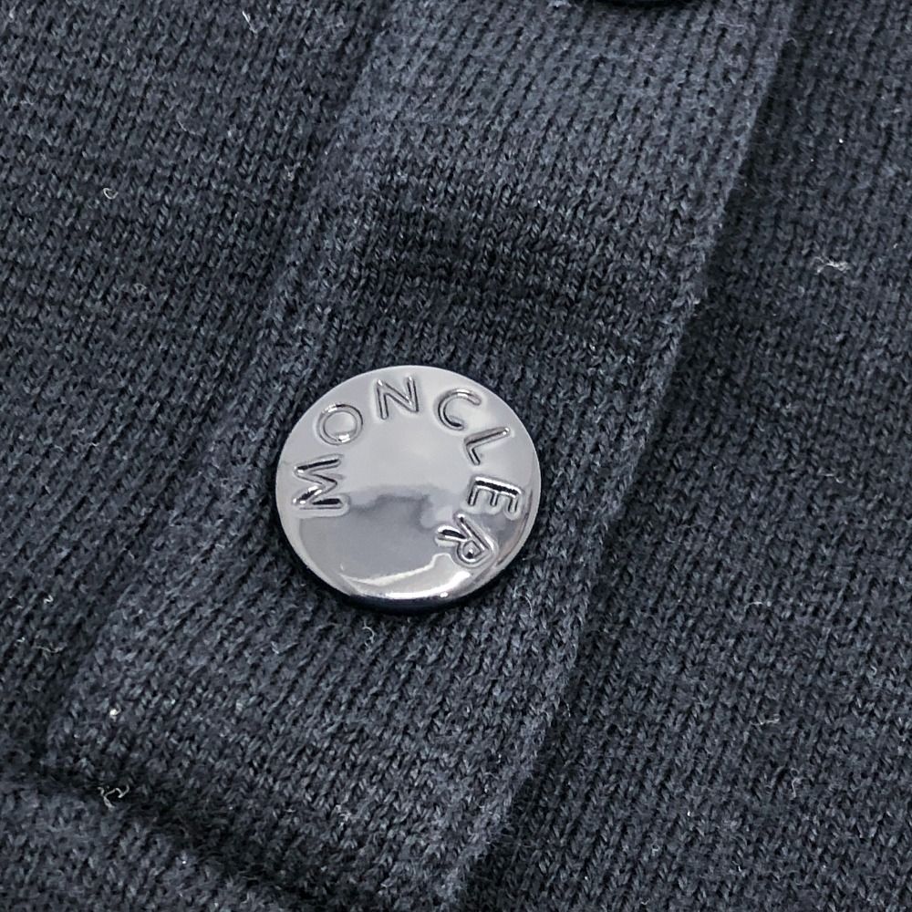 Moncler Mon Cles Polo Shirt Logo Patch Cotton Navy — view 7