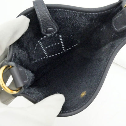 Hermes Evelyne TPM Sangle Caval Canvas Shoulder Bag Gold Taurillon Clemence — view 5