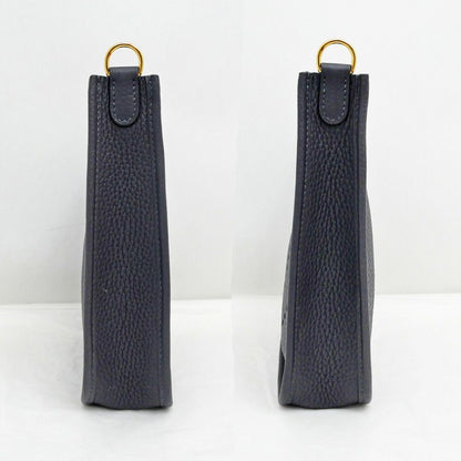 Hermes Evelyne TPM Sangle Caval Canvas Shoulder Bag Gold Taurillon Clemence — view 3