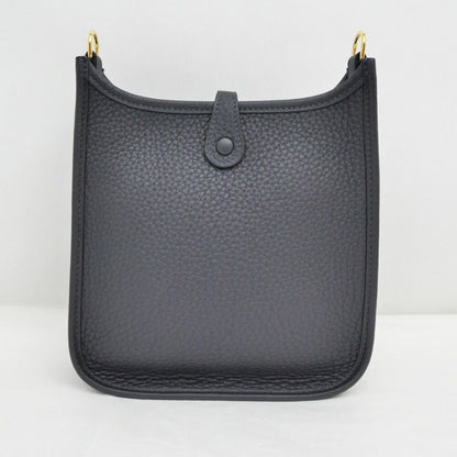 Hermes Evelyne TPM Sangle Caval Canvas Shoulder Bag Gold Taurillon Clemence — view 2