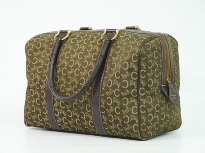Celine C Sulky Mini Boston Bag Canvas Brown — view 2